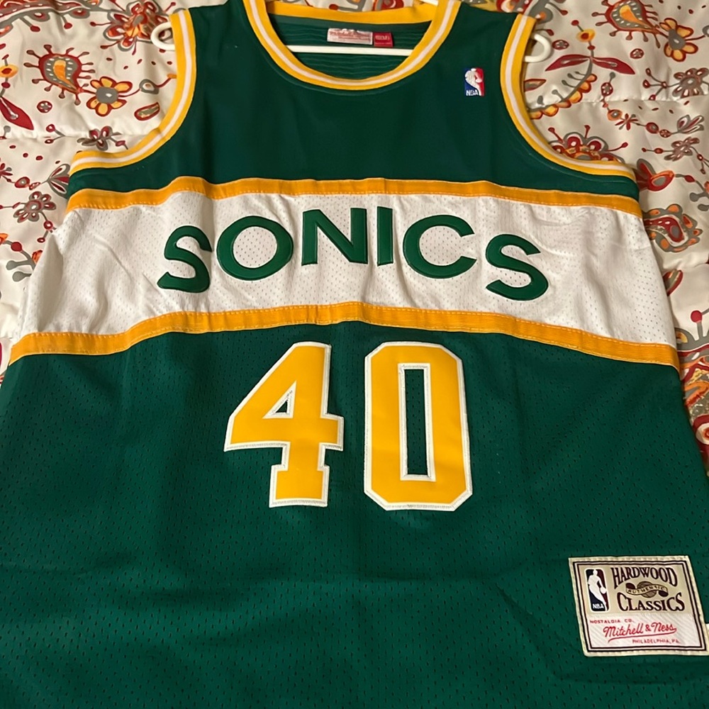 Shawn Kemp Seattle supersonics jersey